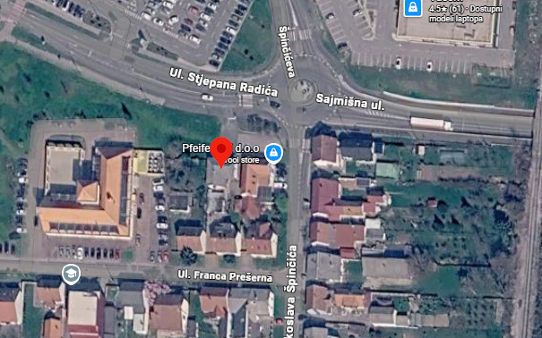 Metro-ing lokacija na karti